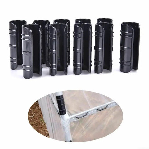 Greenhouse Film Clamp Kit 10 Pack For 22mm 25mm 32mm Pipe Tubing With ABS And PC Anti Rust Frame And Membrane Clamps For Secure Film Attachment With No Fuss Install And Built To Last