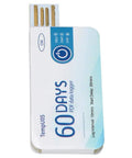 Disposable Single Use Temperature Data Logger With Usb Cable Offers Dead Reliable Cold Chain Tracking And Smooth Pdf Downloads For Food Drug Chemical Shipping Without Any Mess Or Hassle, USB data tracker, compact design, blue and white.
