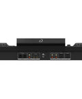 Rear connections of Four Deck All In One DJ System With A 10.1 Inch Touchscreen, showcasing input and output ports.