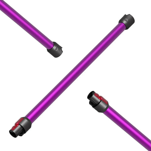 Replacement Wand Extension Tube For V7 To V15 Cordless Vacuum Cleaners Grab And Go Quick Release Accessory, fuchsia, angled view