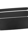 3 Pack Screw Mounted Blind Plates For Equipment Cabinets And Server Racks, Dust Guard Covers, Easy Install, Rugged Internal Equipment Shield, Keeps Machines Clean And Cool, black metal set