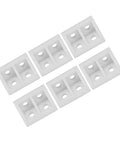 Right Angle Corner Braces 50 Pack Plastic Brackets For Drawer And Furniture Support White Durable Diy Hardware Kit For Quick Repairs