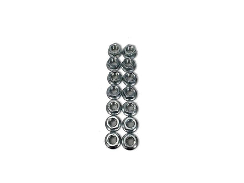Hex nuts for Tandem Trailer Axle Suspension Rebuild Kit With Six And One Eighth Inch Equalizers And Greaseable Shackle Bolts SHKTAWB356E