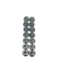 Heavy Duty Tandem Trailer Axle Suspension Rebuild Kit With 6-1/8 Inch Equalizers And Greasy Shackle Bolts For Standard Eye To Eye Springs Up To 14000 Lbs Load Capacity, 14 locking nuts