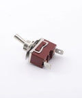 Heavy Duty Toggle Switch On Off 2 Pin SPST 15A 250VAC With Silver Contacts Brown Plastic Terminal Rocker For Control Panels, Appliances, And Industrial Equipment, brown body