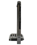 Side view of Alupro Titanium Safety Stirrup With Side Opening Design And HiFlex Locking, featuring durable metal construction.