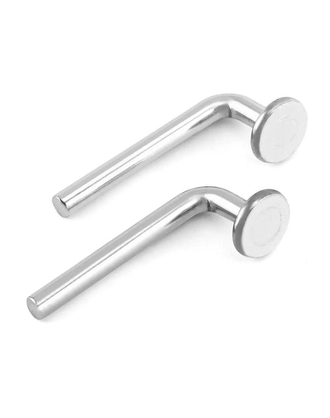 Pallet Rack Drop Pins Set 100 Pcs M7x55mm Heavy Duty J Bolt Safety Universal Pins For Shelving Systems Cross Beam Locker Pins Galvanized Carbon Steel 8mm 5/16in Hole Compatible Ideal For Warehouse And Home, two galvanized pins
