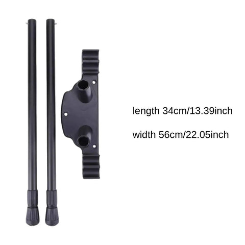 Heavy Duty Folding Table Legs Set Lightweight And Sturdy Metal Supports with measurements shown for DIY use