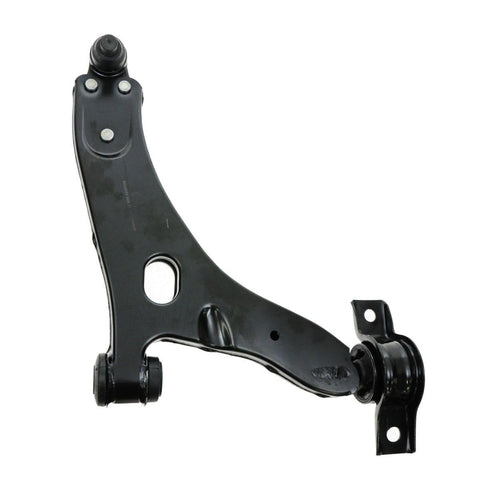 Straight Up Replacement Front Steering And Suspension Kit For Ford Focus Including Control Arms Ball Joints Tie Rods And Sway Bar Links Rock Solid Mounts For Dead On Alignment, control arm close-up view.