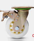 Top Notch Heavy Duty Nylon Trolley Caster Wheels For Furniture Moving Smooth Swivel With Locking Brake Ready high load capacity 5 inch wheel