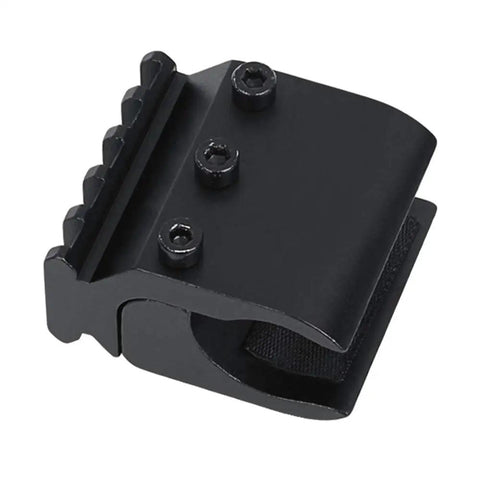 Barrel Clamp Picatinny Rail Mount For 20mm Weaver Bases Designed For Flashlight And Laser Sight Attachments And Magazine Tubes