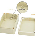 Waterproof Dustproof IP65 ABS Plastic Junction Box Enclosure For Electrical Projects Universal Pale Gray 3.3 X 2.3 X 1.3 Inches Durable