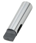 Taper reducing drill sleeve MT5 to MT4, silver steel, square-drive end