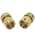Hose Connector Adapter Kit With Copper Quick Connects For Three Quarter Inch Internal And External Threads Garden Irrigation And Car Wash Pipe Fittings 10 Pack, brass connectors pair