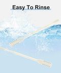 Silicone cleaning brush from 2 In 1 Nose Hair Trimmer Kit With Double Sided Cutter And 360 Degree Rotation; easy to rinse