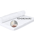 Top Shelf Heavy Duty Ceramic Fiber Blanket 24 By 12 By 1 Inch Thick Fireproof High Temp Insulation Mat rated to 2400F, rolled for use.