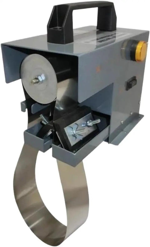 High Efficiency Portable Oil Skimmer For CNC Machinery With 13L/H Capacity Steel Belt Degreaser Machine side view showing components.