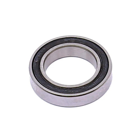 Deep groove ball bearing 15x24x5mm with double rubber seals (2RS), close-up view