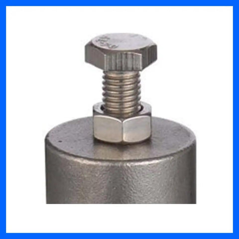 Heavy Duty 304 Stainless Steel Water Pressure Regulator With Gauge Built Tough Piston Design For Steady Flow No Fuss Setup Rust Resistant Dn15 To Dn50 Pipe Sizes, close-up of connecting bolt and nut.
