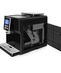 Slick Electric Coffee Machine Plus Milk Frother With Stainless Steel Heater And Removable Water Tank view with open access panel.
