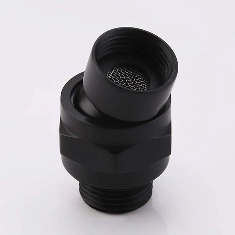 Brass Shower Head Swivel Ball Joint Connector Adapter Adjustable High Flow Shower Arm Attachment Heavy-Duty Pro Grade Brass Body Leak Free 7.8 GPM At 60 PSI Easy Install, black brass adapter