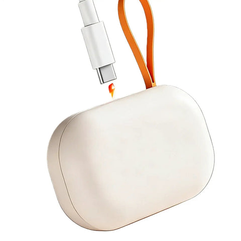 Ultrasonic Contact Lens Cleaner Machine For Home And On The Go Portable Electric Lens Cleaner with USB charging port and orange strap
