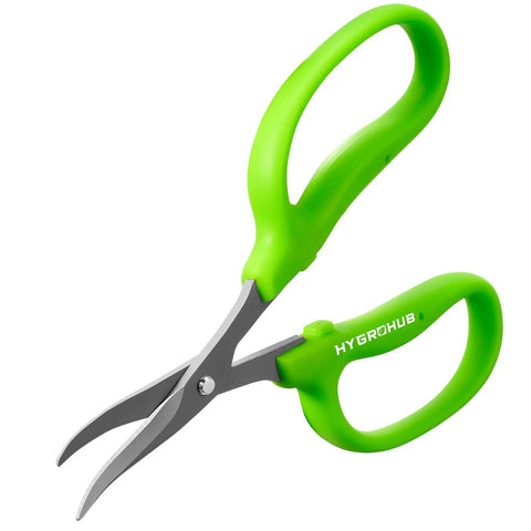 Pro Grade Garden Snips 6 Inch Pruning Shears With Non Stick Coated Steel Blades Curved For Precision Trimming In Tight Spaces