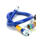 Gas Hose With Quick Disconnect Three Quarter Inch By Forty Eight Inch For Safe Flexible Gas Connections OEM Replacement Part