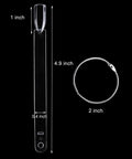 Clear Nail Swatch Sticks With Ring Fan Shape Nail Art Display Tips 150 Pcs False Nail Sample Sticks For Nail Practice Color Display