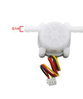 Quarter Inch Water Flow Sensor Hall Effect Flowmeter For Food Grade Use 0.3 To 6 Liters Per Minute DC Five To Twenty Four Volts RoHS Certified
