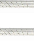 Heavy Duty Steel Garage Wall Shelves 2-Pack, 48 Inch By 24 Inch Wall Mounted Shelves With Low Profile Brackets, Supports Up To 150 Pounds, White Powder Coated Finish, Space Saving Storage For Tools And Gear