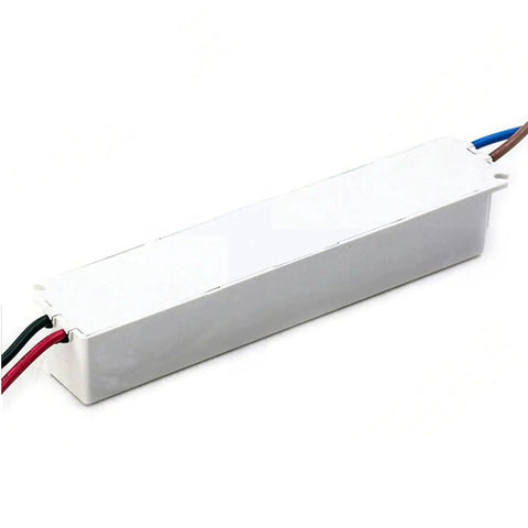 Heavy Duty Ip67 Waterproof Led Driver Power Supply 18W 24V Ac Dc Constant Voltage Transformer with sealed white casing.