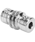 20 To 1 Bronze Worm Gear Set With Metal Shaft High Torsion Replacement For 4 To 1 Speed Industrial Robot Parts For DIY Projects Beefy Torque Boost For Precise Slow Motion And Easy Installation, silver metal shaft coupling with set screws