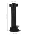 4 Pack Adjustable Cabinet Feet For Furniture And Cabinets Black ABS Plastic Thickened Reinforced Design, single leg with dimensions
