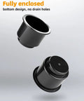 Universal Cup Holder Insert 2 Pack For RV Boat Car Couch Golf Cart Large Chrome Drop In Cup Holder with closed bottom design