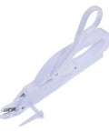 Cordless Electric Scissors For Fabric Cutting Handheld Sewing Tool With Safety Lock And Protective Cover Rechargeable Battery Operated Machine For Cloth Leather Paper Easy Use Durable Design - white plastic design.