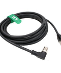 M12 X Coded Ethernet Cable For Cognex In Sight And DataMan Vision Systems 2 Meter High Flex CAT6A RJ45 To 8 Pin Male Connector