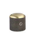 Dope Bronze Dome Guitar Knobs Four Piece Hardware Set With Allen Screws Volume Tone Control Upgrade For Electric Guitar And Bass Sweet Fit For Fender Telecaster And Gibson Les Paul Badass Vintage Stage Gear close-up of a bronze dome knob with textured sides.