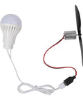 Wind Turbine Propeller Generator Kit With 5W USB Light And 1m Cable ABS And Metal Build Hands On Wind Power Demonstration