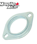Oval Flanged Pressed Steel Bearing Housing 2 Bolt For Insert Bearings Beefed Up Heavy Duty Bearing Housing For OEM Replacement Use High Speed Low Vibration Low Noise Durable In Extreme Climate, zinc-coated oval flange