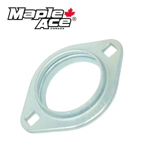 Oval Flanged Pressed Steel Bearing Housing 2 Bolt For Insert Bearings Beefed Up Heavy Duty Bearing Housing For OEM Replacement Use High Speed Low Vibration Low Noise Durable In Extreme Climate, zinc-coated oval flange