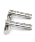 Three 304 stainless steel double-ended threaded studs with male threads on both ends (M8x80).