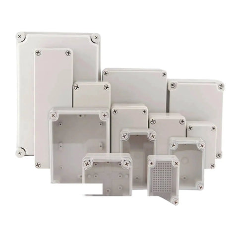 Outdoor Waterproof Electrical Junction Box Enclosure 280x280x130mm Built Tough For Outdoor Wiring Weatherproof Corrosion Resistant IP Rated Heavy Duty Box With Sealed Access And Secure Latching, assorted sizes