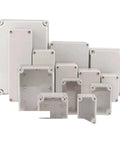 Outdoor Waterproof Electrical Junction Box For Weatherproof Wiring 280mm Square Enclosure 130mm Deep 1 Piece Rugged IP Rated Box For DIY And Professional Installations Easy Mount And Corrosion Resistant, white plastic boxes