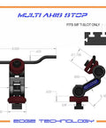 Premium Quality Low Profile Workstop For Vise Jaws with 5/8" T-slot fit and multi-axis design dimensions. CNC alignment tool.