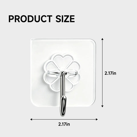 16 Pack Invisible Adhesive Hooks Heavy Duty 22 Pounds Crystal Clear Wall Mount No Drill Stick On Holders Rock Solid And Zero Hassle For Bathroom Kitchen And Home Organization