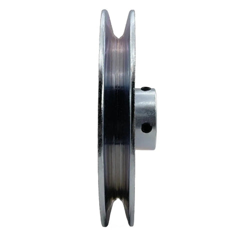 AB600 1 Single Groove Web Sheave Pulley For V Belt Drive 6 Inch Outer Diameter 1 Inch Bore Carbon Steel Zinc Plated Durable Motor Pulley For A B 5L 4L V Belts