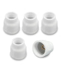 Size 12 Ceramic TIG Welding Cup White For WP 9 To 25 Torch Series Fits WP 9 WP 20 And WP 25 Full Ceramic Cup With 3 32nd Inch Diffuser Five Pack
