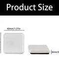 Heavy Duty 12 Pack Furniture Sliders For Carpet And Hardwood Floors Slick Self Stick Movers 40mm square white foam size.
