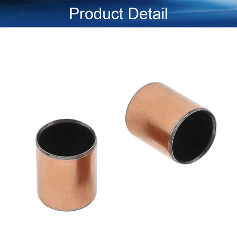 10 Piece Pro Grade Sleeve Bearing Set 15mm Bore 17mm Outer Diameter 20mm Long Oilless Bushing Bronze Sintered Coating wear-resistant bushings displayed.
